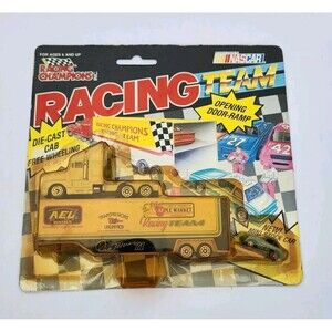 1991 Racing Champions Transporter #71 Dave Morris! Die-Cast 1:87 W/Mini Car!